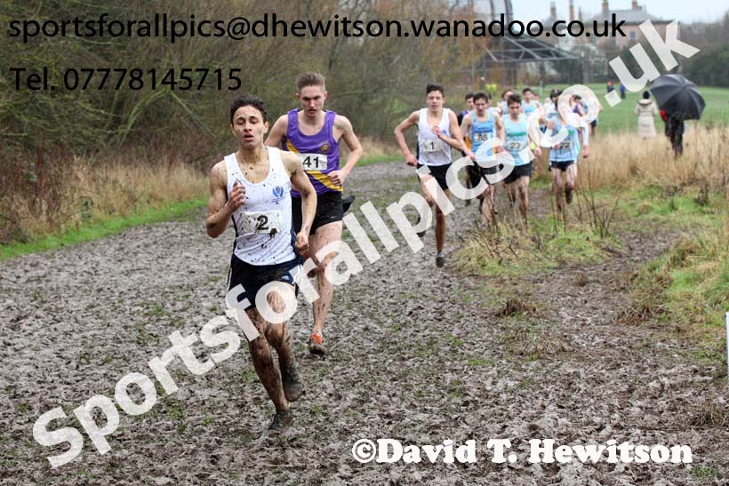 Senior boys Northern Inter Counties Schools Cross Country, Stockton. Photo: David T. Hewitson/Sports for All Pics